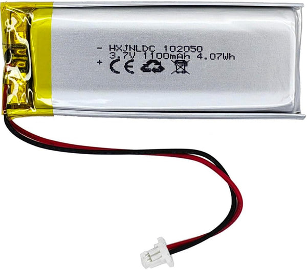 DC 3.7V 1100mAh 102050 Rechargeable Lithium Polymer Battery for DIY 3.7-5V Electronic Products