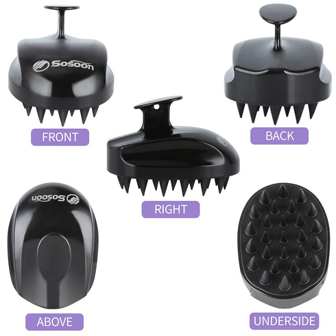 Scalp Massager Shampoo Brush, Hair Scalp Scrubber for Stress Relief, Dandruff Exfoliator for Women, Men, Kids, Pets