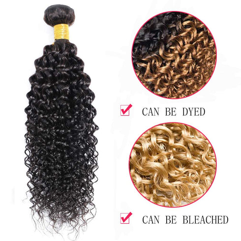 Kinky Curly Bundle Human Hair 8A Unprocessed Virgin Remy Kinky Curly Hair (1 Bundle, 100g, Natural Color, 12")