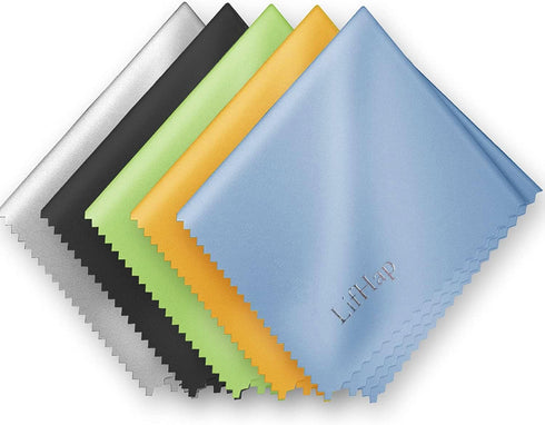 Extra Large Microfiber Cleaning Cloths (12"x 12") for Eyeglasses, Sensitive Optics, Electronic Screens