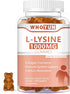 L-Lysine 1000mg Gummies, Chewable Supplement for Adults, Immune Support, Lemon Flavor, 60 Count