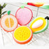 Cute Fruit-Shape Kitchen Sponge Washing Sponge, 12pcs Dish Cleaning Scrubber (4.72X4.72X1.38in)