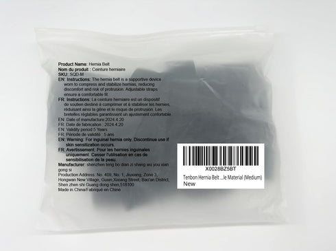 Tenbon Hernia Belt Truss for Inguinal or Sports Hernia, Support Brace for Men and Women with Removable Compression Pads