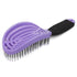 NuWay 4HAIR DoubleC U.S. Patented Double Curved Detangling Brush - Hair Dryer Safe (Violet)