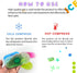 Kids Ice Pack, Hot or Cold Gel Cooling Pad, Reusable for Injuries, Medical Health, Set of 4