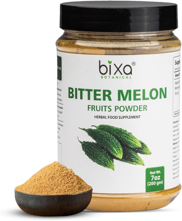 Botanical Bitter Melon Powder (Momordica Charantia/Karela Fruit Powder) by bixa - 200g / 7 Oz