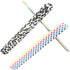 Nail File 10 PCS Professional Double Sided 100/180 Grit, Colorful Emery Board Manicure Pedicure Tool