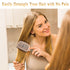 KTKUDY Gold Detangling Brush, Boar Bristles Hairbrush for Wet and Dry Hair, Pain-Free Knot Removal