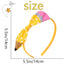 ZEYER Back to School Headbands, Cute Yellow Pencil Headbands for Girls Women Non Slip Hair Accessories