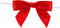Reliant Ribbon Satin Twist Tie Bows, Large Bows, 7/8 Inch, 100 Pieces, Red
