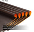 MECCANIXITY 10 Pcs Double Sided Color Flower Wrapping Paper, Orange+Brown, 22.8"x22.8" Waterproof for DIY Crafts