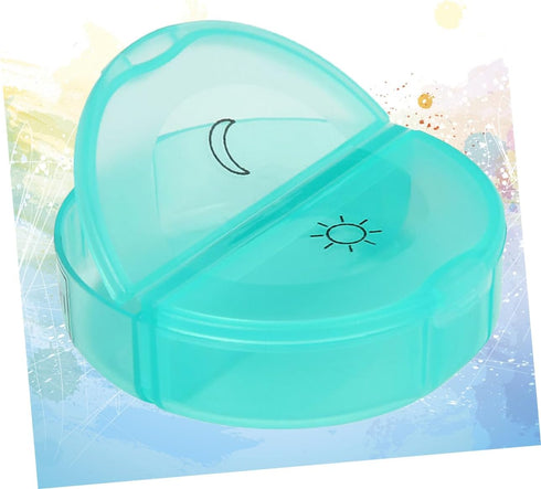SOLUSTRE Portable Weekly Pill Organizer with Lightweight Medicine Storage Box for Travel Compact Design with Daily