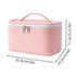 Makeup Bag by Meiyuuo, Medium Travel Pouch for Women, Waterproof Cute Toiletry Case (Light Pink)