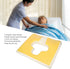 Luqeeg T Shaped Bedsore Pad for Elderly, Triangular Slope Design, Gel Memory Foam Cushion with Mesh Cloth, Non Slip