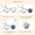 INFUSEU Essential Oil Necklace Lotus Flower Aromatherapy Pendant Scent Diffuser Anxiety Jewelry Spiritual Meditation