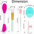 5PCS Silicone Face Scrubber Set, Lip Scrub Brush and Cleansing Brush for Men Women, Exfoliating Face Tool