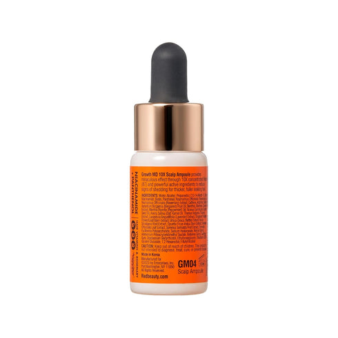 RED by Kiss Hair Growth Scalp Ampoule Growth MD Scalp Strengthening 10X Biotin and Rosemary Oil Infused, Made with 100% Natural Ingredients, USDA Certified Organic Oils, Non-GMO