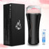 Rewuwa 7.5" Mens Sex Toys Male Masturbator, Vibrating Masturbator Squeezable Pocket Pussy for Men with Depth Lifelike