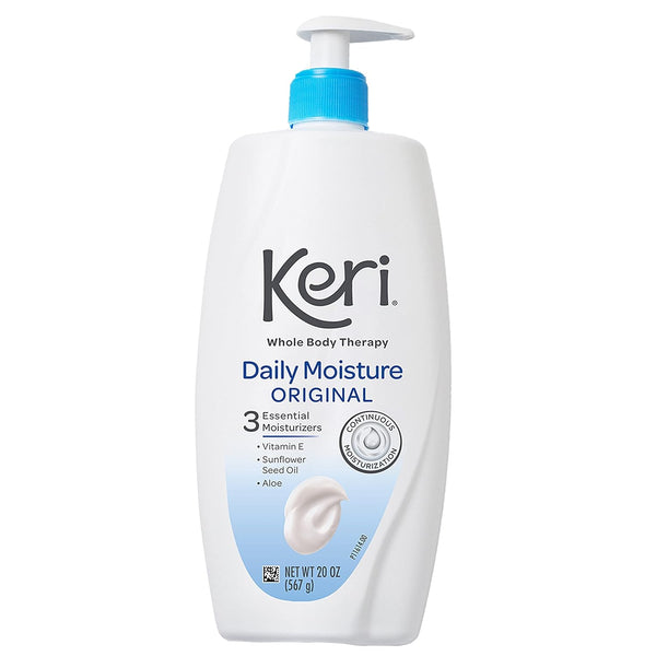 Keri Whole Body Therapy Original - Continuous Moisturization with 3 Essential Moisturizers, 20 Oz