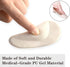 Correct-Position Gel Arch Support Insoles: Plantar Fasciitis & Flat Feet Relief, 6 Pairs (Clear*2, Beige*2, Black*2)