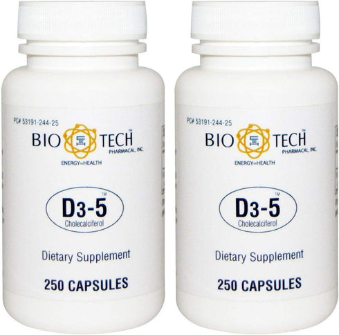 BioTech Pharmacal D3-5 (5,000 IU) - 500 Tablets