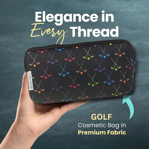Sportybella Golf Gifts for Female Golfers, Makeup Bag, Waterproof Toiletry Bag Organizer, Golfing Accessories