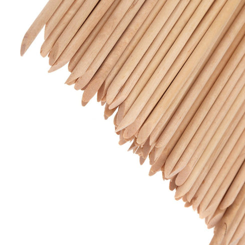 Orange Wood Sticks, Nail Art, Cuticle Pusher Remover, Manicure Pedicure Tool, 50 Pieces