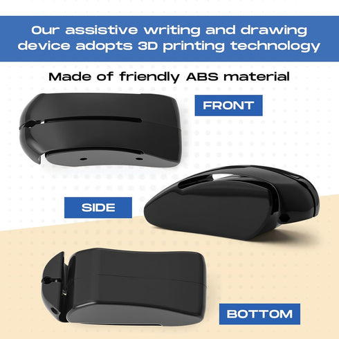 Resholder 6 Pcs Pen Grips for Adults with Arthritis Pen Grips for Arthritis Black Assistive Writing Drawing Device