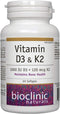 Bioclinic Naturals Vitamin D3 & K2, 60 Gels