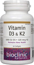 Bioclinic Naturals Vitamin D3 & K2, 60 Gels