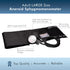 Professional Black Large Adult Size Blood Pressure Machine, Aneroid Sphygmomanometer Medical Supplies, Manual Emergency BP Monitor for High Blood Pressure with Carrying Case
