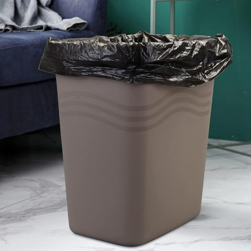 8 Gallon Black Trash Bags, Kitchen & Office Waste Bin Liners, 150 Counts (6 Rolls)