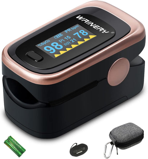 WRINERY Oxygen Saturation Monitor, Premium Pulse Oximeter Fingertip, Oxygen Monitor, O2 Saturation Monitor,