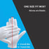 White Cotton Glove 8 Pieces, Washable Eczema Moisturizing Glove for Sleeping, One Size Fit Most Overnight