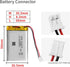EEMB 3.7V 500mAh Lipo Battery, 403048 Rechargeable Lithium Polymer Ion Battery with JST Connector, Ensure Device