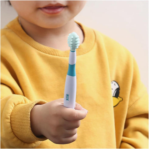 NUK Massage Brush, Pack of 1, Made in Germany, White