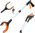 Grabber Reacher Tool, 32 Inch Extra Long Foldable Pick Up Stick with Strong Grip, Magnetic, 360° Rotating Anti-Slip