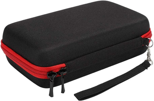 Nylon TPU Electric Shaver Storage Bag for Men Hair Shaving Tool, Organizer for QP2520/90/70 (Black Red)