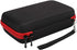 Nylon TPU Electric Shaver Storage Bag for Men Hair Shaving Tool, Organizer for QP2520/90/70 (Black Red)