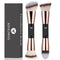 KINGMAS Foundation Makeup Brushes, 2Pcs Premium Double-Ended Brush for Buffing Liquid, Cream, Powder