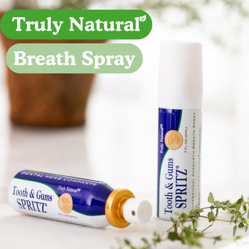 Tooth & Gums Spritz - Freshen Breath Instantly Natural Breath Freshening Spray with Essential Oils | Alcohol-Free