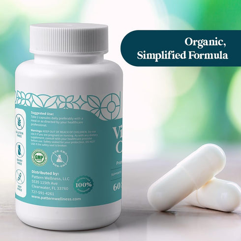 Pattern Wellness Vitamin B Complex Supplement - Essential B Vitamins for Cognitive & Cell Support - 60 Capsules, Lab