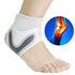 Ankle Brace for Sprained Ankle - Breathable Neoprene Adjustable Compression Support for Sports, 2 Pcs, White (X-Large)