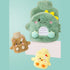 Magic Feier Hot Water Bottle with Adorable Plush Cover, Ultra-Soft Plush Cover for Providing Winter Warmth (Dinosaur)