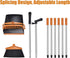 Broom and Dustpan Set with Long Handle for Home Kitchen Room Office Use