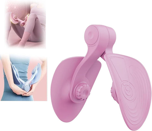 YKX Pelvic Floor Inner Thigh Exerciser, Multifunctional Leg Clip, Pink