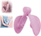 YKX Pelvic Floor Inner Thigh Exerciser, Multifunctional Leg Clip, Pink