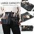 Professional Portable Makeup Brush Waist Bag Case, Foldable Cosmetic Brush Pouch with Multi Pockets