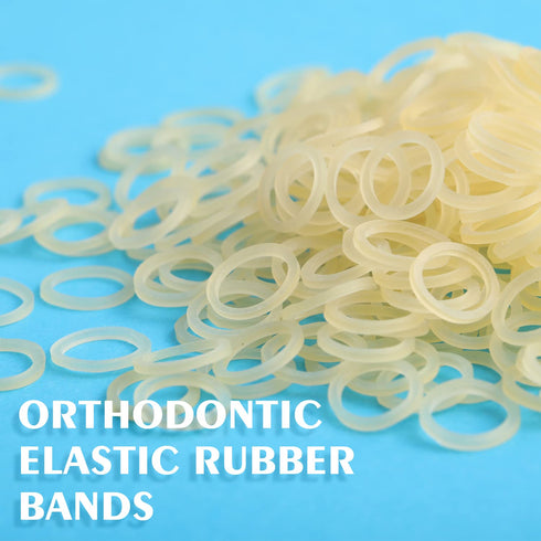 ANNWAH 500 pcs Rubber Bands for Braces, Heavy Rubber Traction Bands 1/8" (100 Pieces/Pack) for Chipmunk