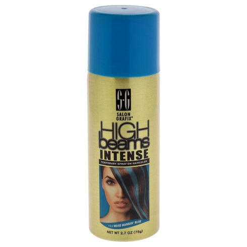 Salon Grafix High Beams Intense Temporary Hair Color Spray, Blue, 2.7 oz, Unisex